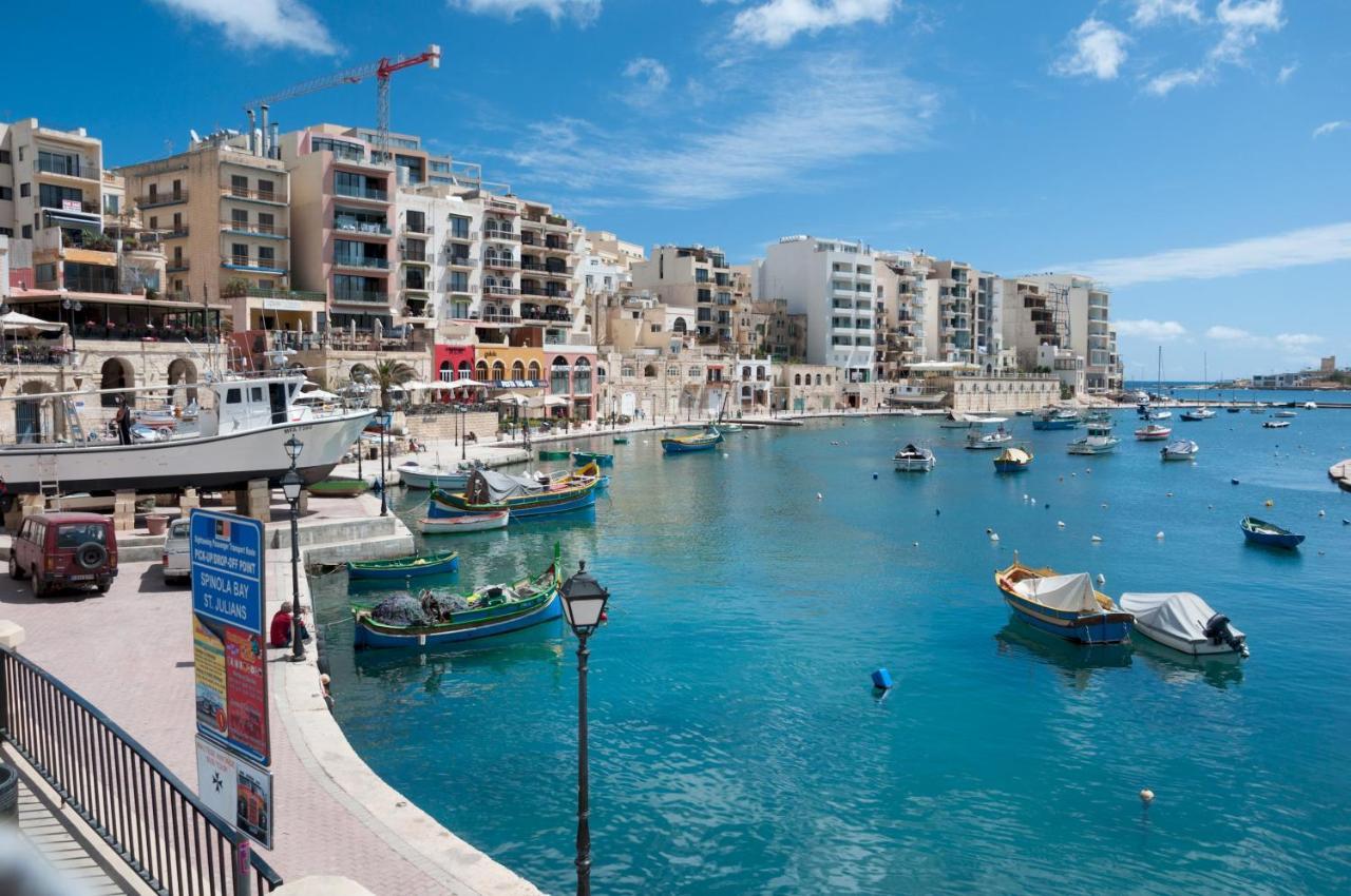 Splendid Seaside Retreat On Spinola Bay Apartment Saint Julian's Екстериор снимка